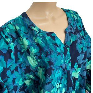 Catherines 2XWP Womens Blouse with 3/4 Sleeves, 22 24 Ladies Plus Size Top